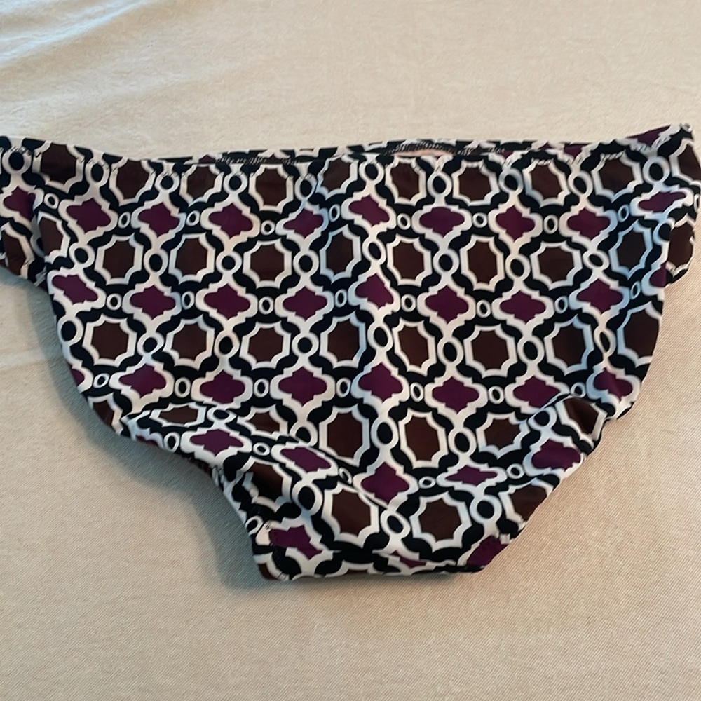 Lands End Print Bikini Bottom- Size 10 - Picture 2 of 4